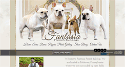 Desktop Screenshot of fantasiafrenchbulldogs.com
