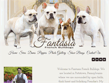 Tablet Screenshot of fantasiafrenchbulldogs.com